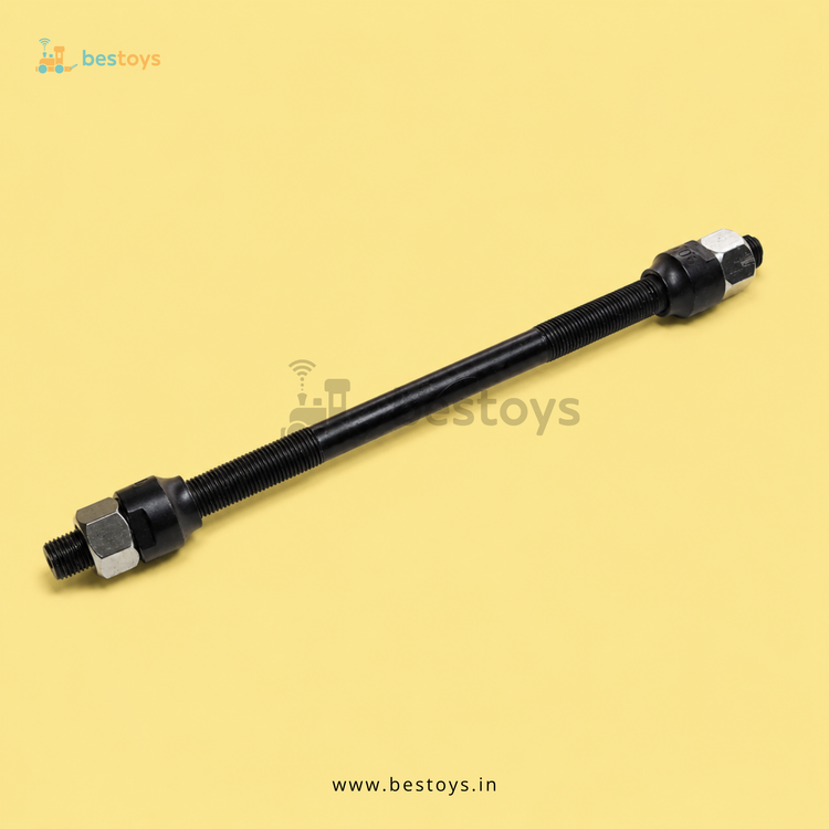 Bicycle Rear Wheel Axle Set – 7 Inch (175mm) with Cone Nuts & Lock Nuts