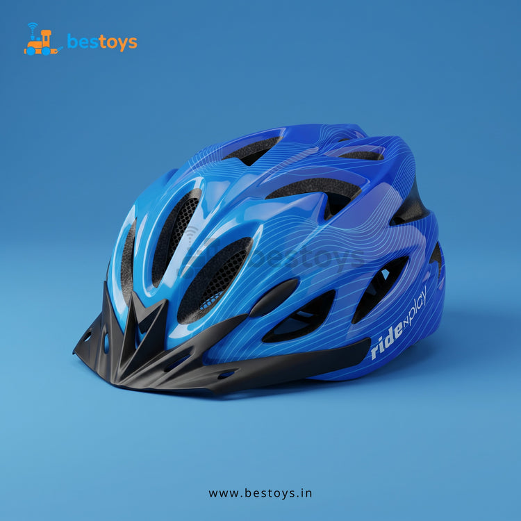 Bicycle Safety Helmet with Adjustable Strap & Sun Visor