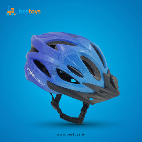 Bicycle Safety Helmet with Adjustable Strap & Sun Visor