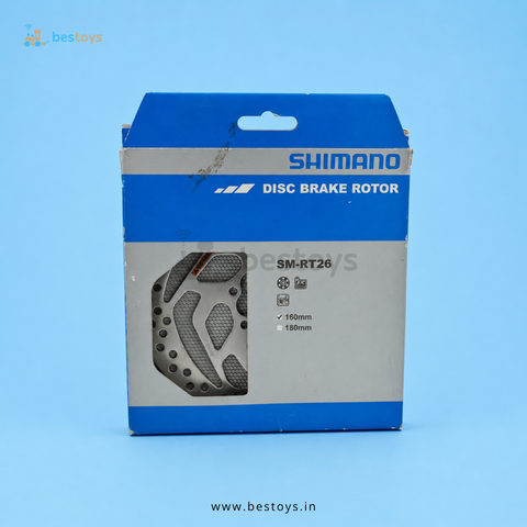 Shimano SM-RT26 Disc Brake Rotor 160mm – 6-Bolt Bicycle Brake Disc