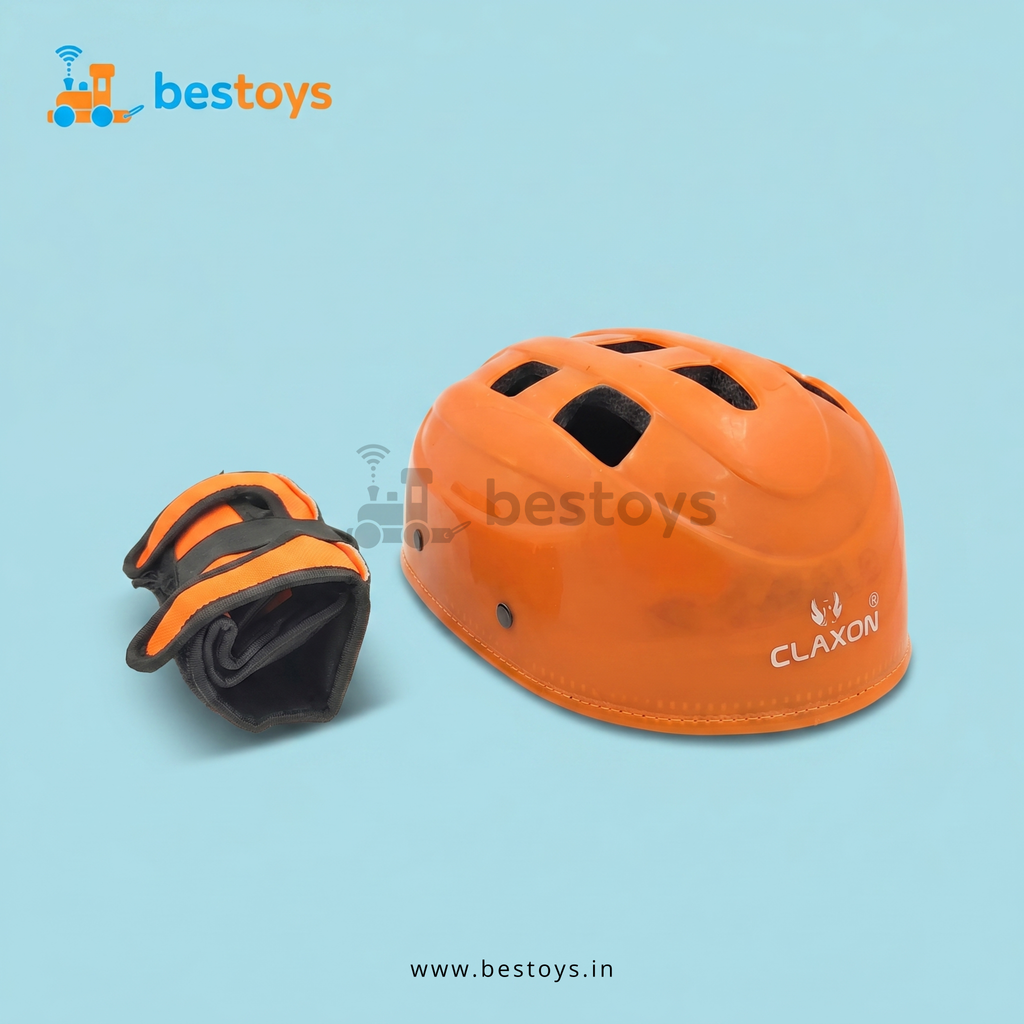 Kids Cycling Helmet & Protective Gear Set