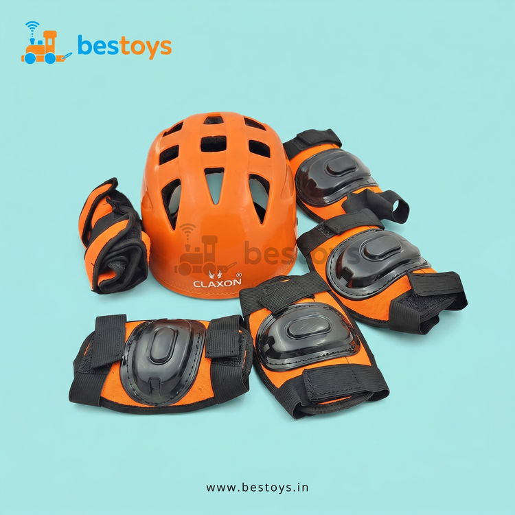 Kids Cycling Helmet & Protective Gear Set