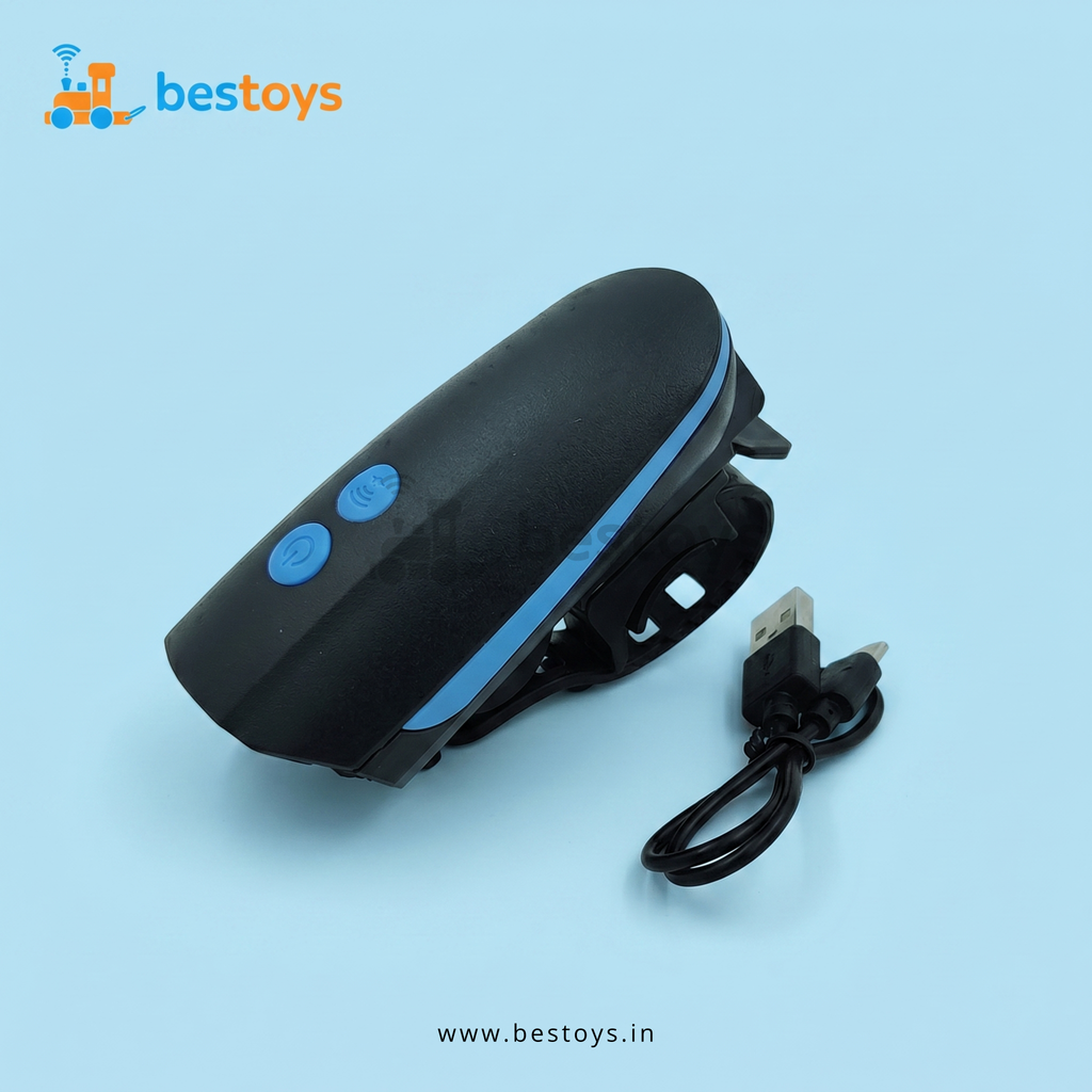 Bicycle LED Front Light with Electronic Horn