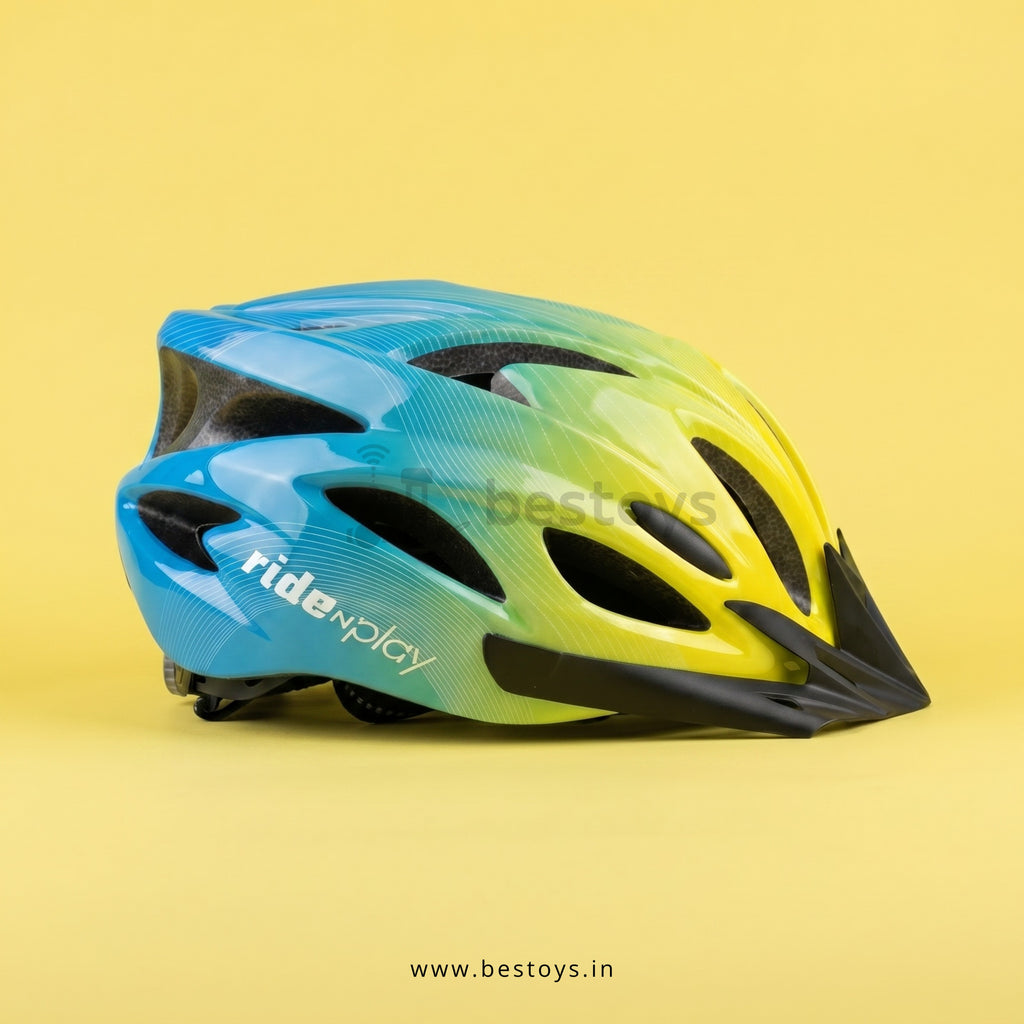 Bicycle Safety Helmet with Adjustable Strap & Sun Visor