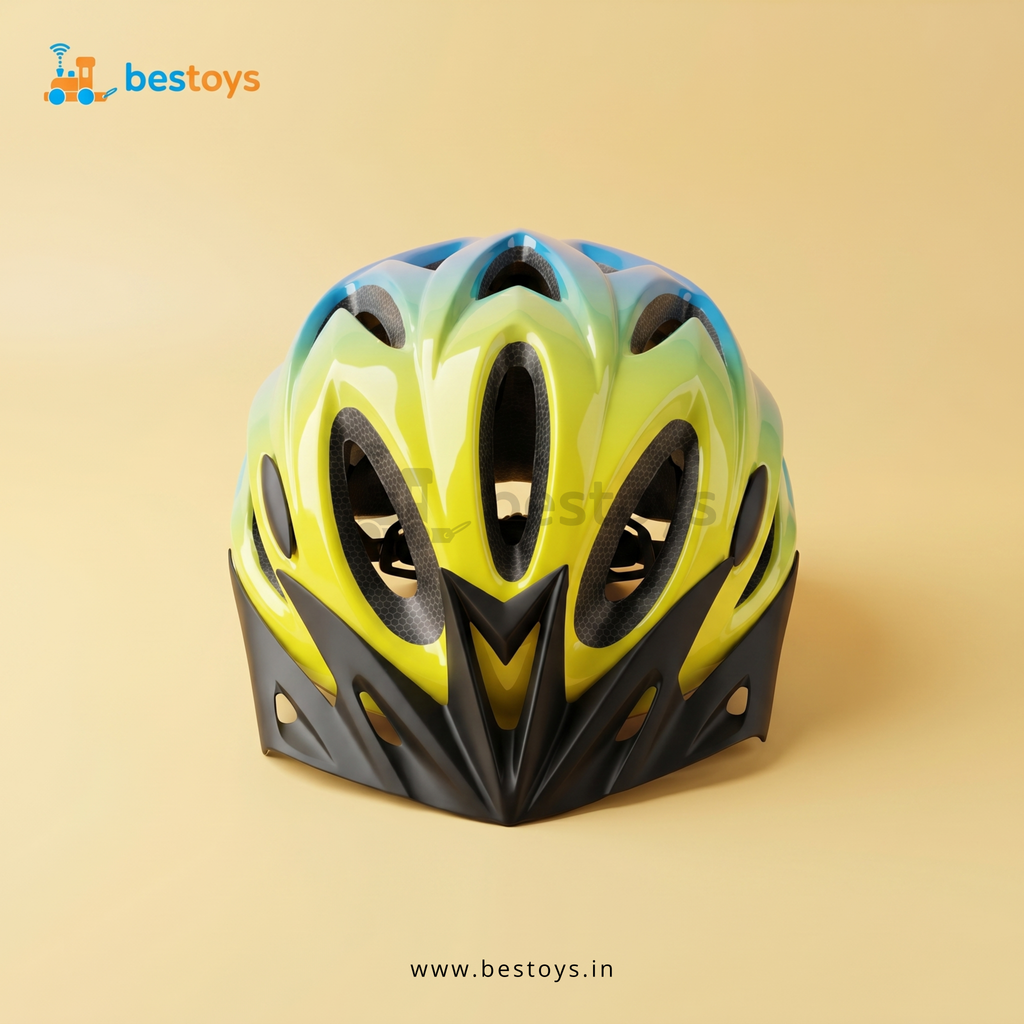 Bicycle Safety Helmet with Adjustable Strap & Sun Visor