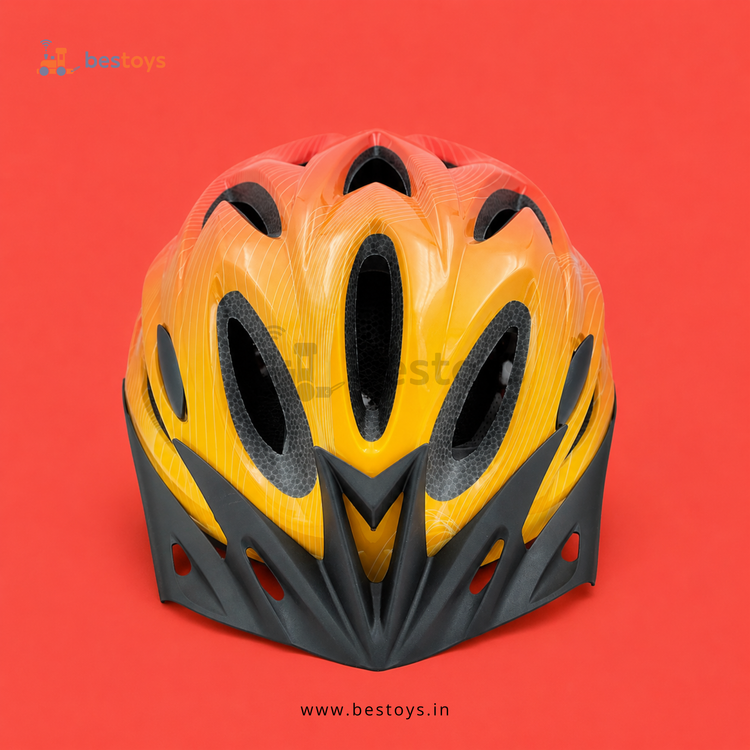 Bicycle Safety Helmet with Adjustable Strap & Sun Visor