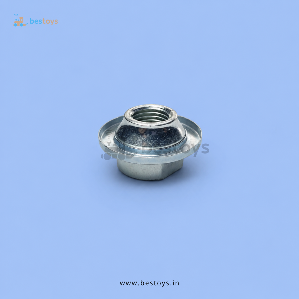 Bicycle Hub Cone Nut with Dust Shield Washer – Front/Rear Wheel Axle Lock Nut