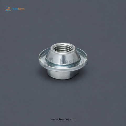 Bicycle Hub Cone Nut with Dust Shield Washer – Front/Rear Wheel Axle Lock Nut
