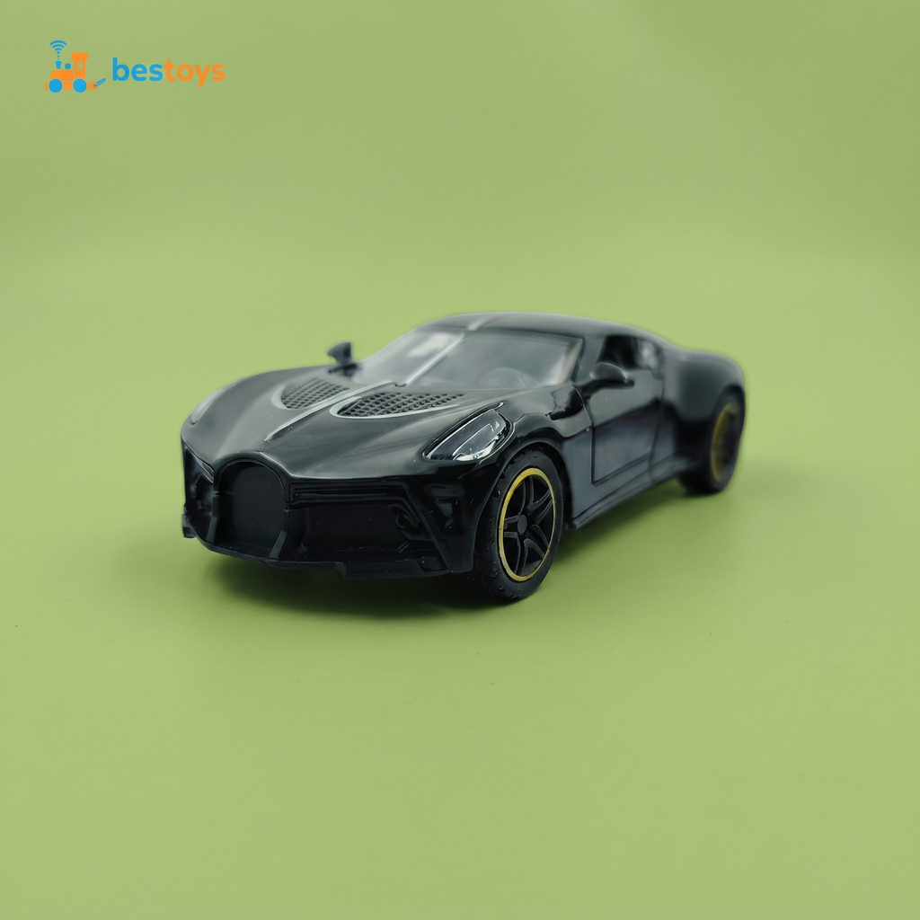 6. Bugatti La Voiture Noire 3D Frame Diecast Model Car – Luxury Hypercar Shadow Box Wall Display Art, Automotive Collectible Decor for Home, Garage & Office (Black)