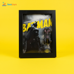 5. DC Comics Batman 3D Frame Wall Display – Collectible Diecast Batmobile Shadow Box Art with Iconic Quote for Home, Office & Geek Room Decor