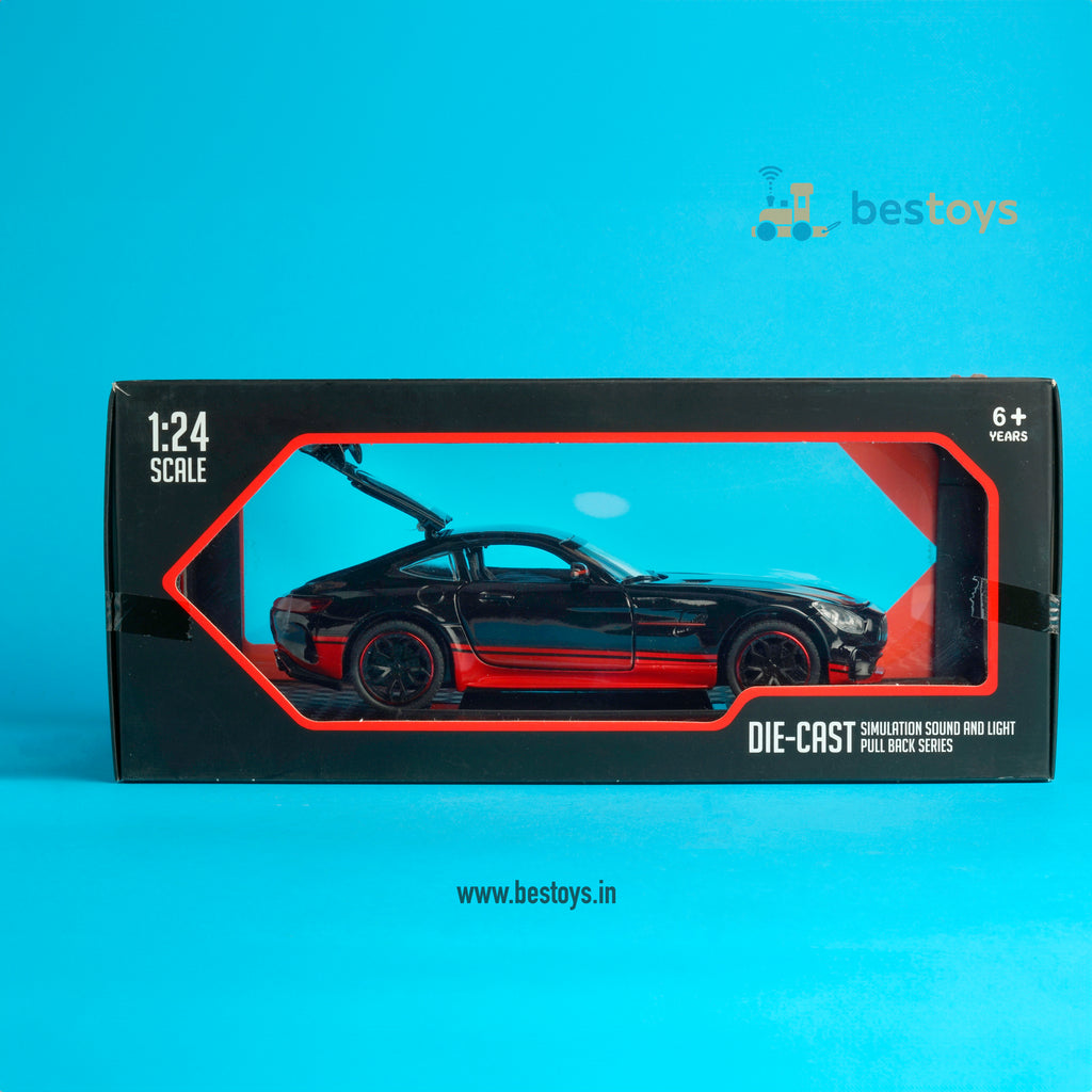 Mercedes Benz AMG GT | Model Die Cast-Metal [1:24] | Side Door | Pull Back Series