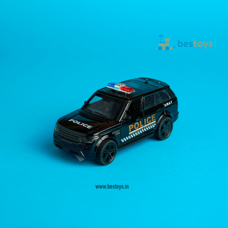 Range Rover Police Car | Model Die Cast-Metal [1:32] | Side Door | Light & Sound | Pull Back