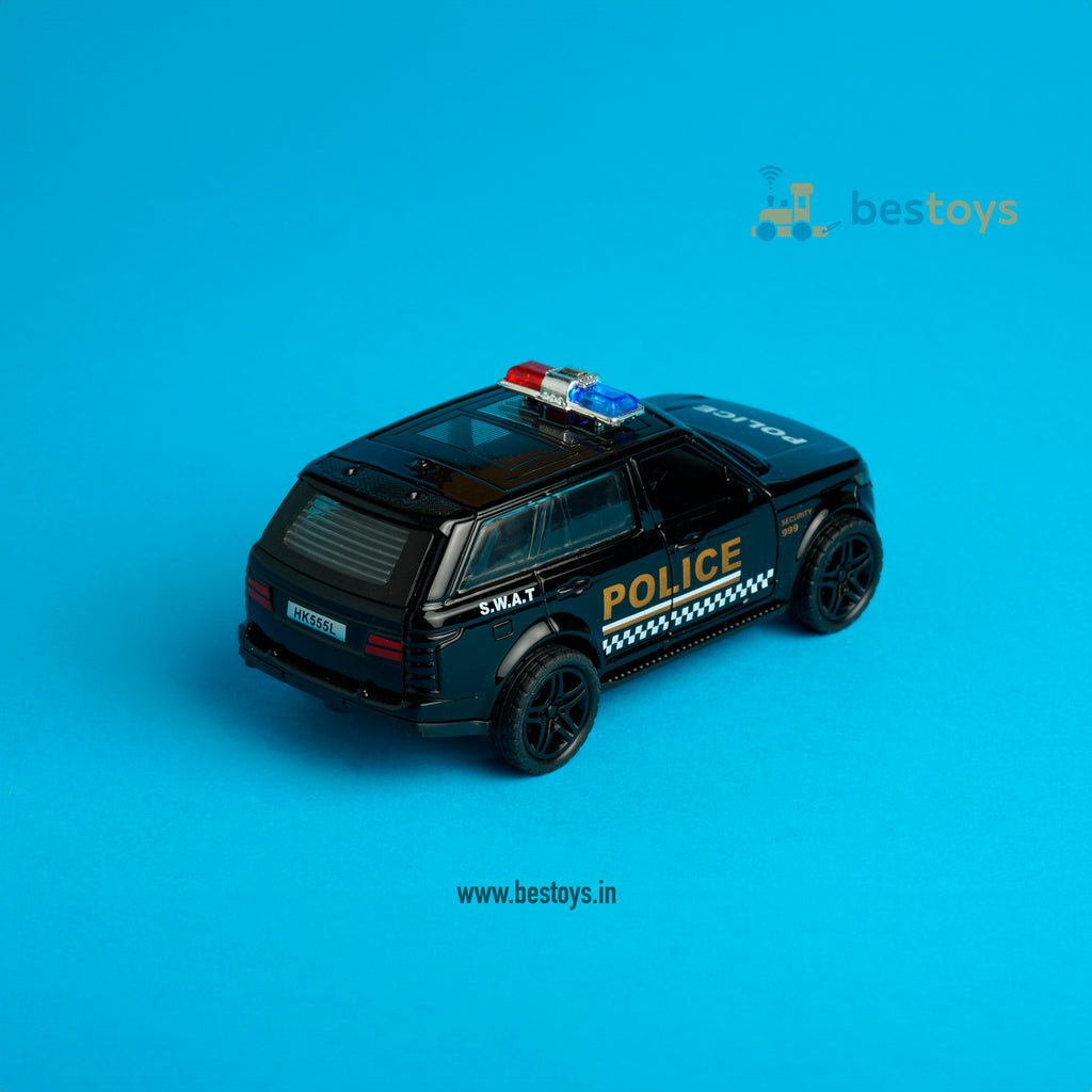 Range Rover Police Car | Model Die Cast-Metal [1:32] | Side Door | Light & Sound | Pull Back