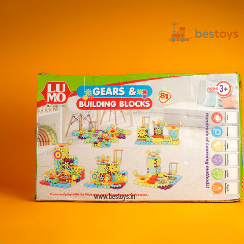 Gears & Building Blocks | 81 pieces | Gears Rotate automatically