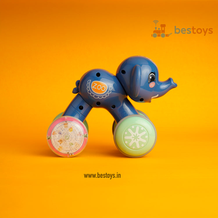 Rolling Elephant- Cute Toy | Smart Toy | Blue