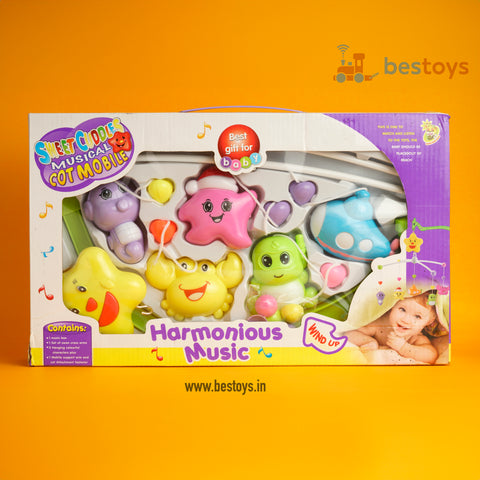 Harmonious Music | Best Gift for Baby | Sweet Cuddles Musical COT Mobile | Box Size: 23cmX38cmX7cm