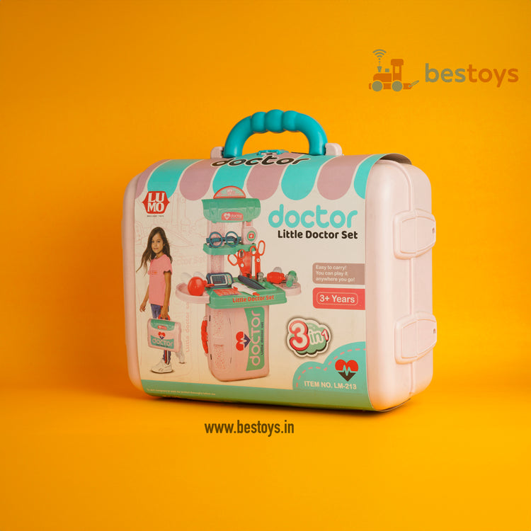 Doctor Kit | Little Doctor Set | Easy to carry | 3in 1 || Size: 22cmX27cmX10cm