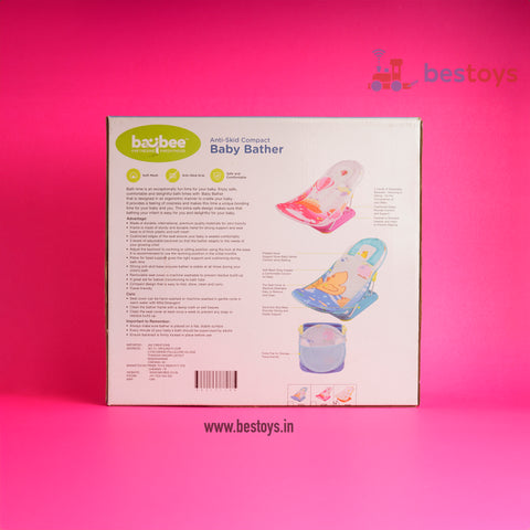 Anti-Skid Compact Baby Bather | Soft Mesh | Safe and Comfort | Box Size: 33cmX35cmX7cm