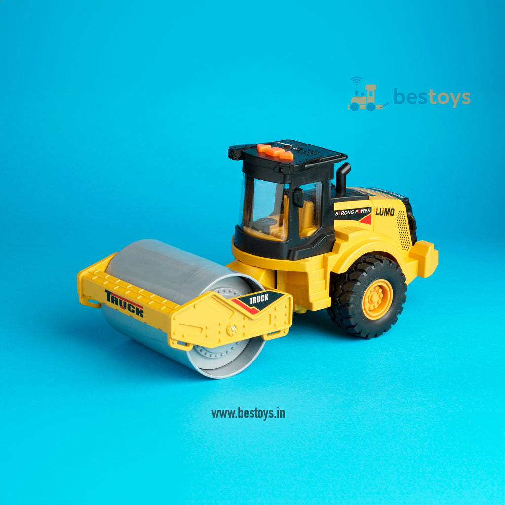 Engineering Truck-Road Roller | Smart toy | Music & Sound | Inertia Car series - Box Size: 13cmX29cmX12cm