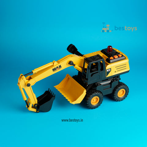 Electric Excavator Truck with Light & Music-Manual ARM Swing - Box Size: 19cmX35cmX14cm