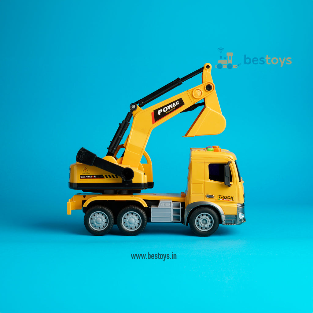 Engineering Truck-Excavator Super Truck King | Smart toy | Music & Sound | Inertia Car series-Box Size: 14cmX25cmX8cm