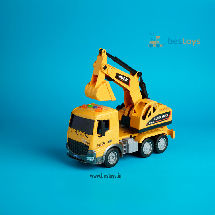 Engineering Truck-Excavator Super Truck King | Smart toy | Music & Sound | Inertia Car series-Box Size: 14cmX25cmX8cm