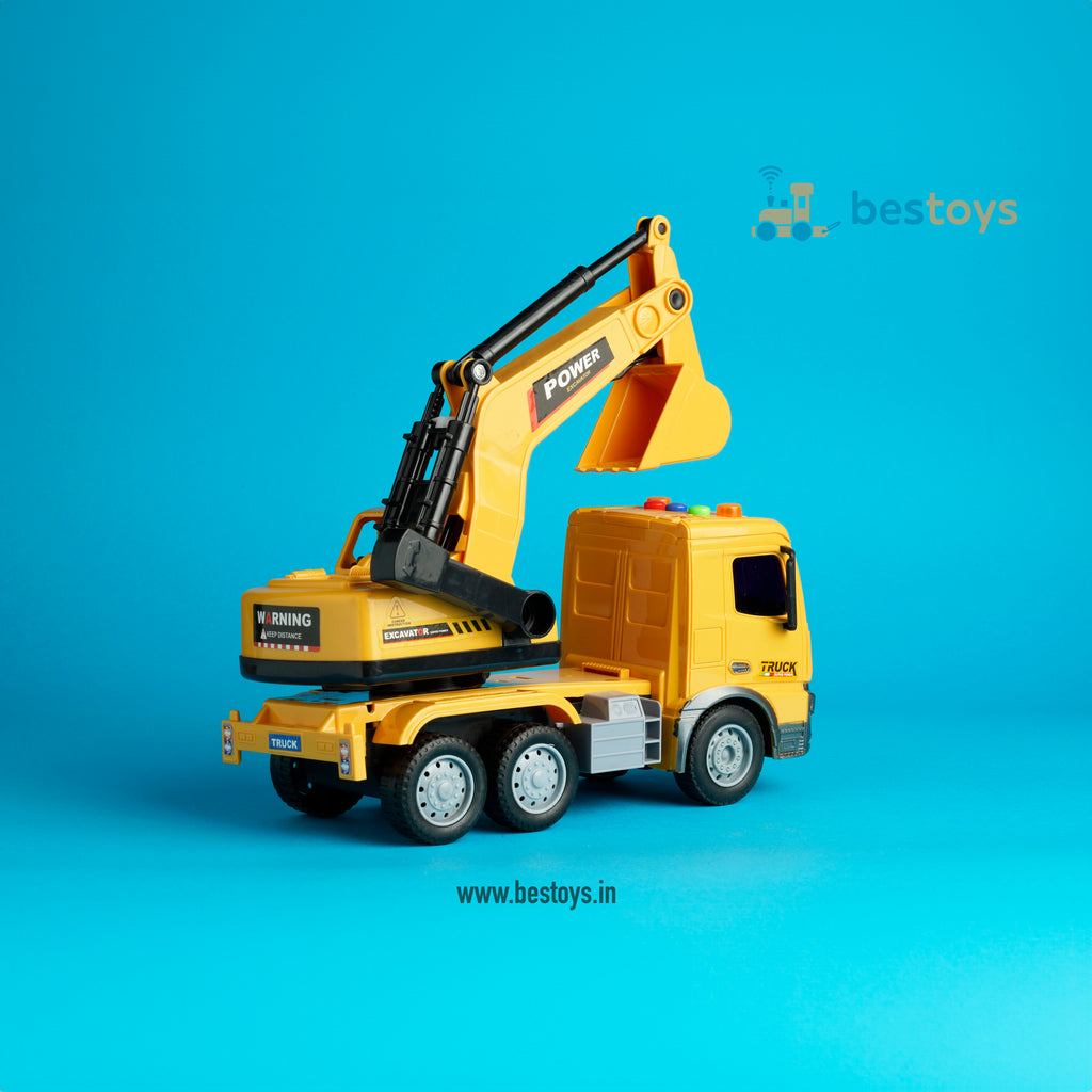 Engineering Truck-Excavator Super Truck King | Smart toy | Music & Sound | Inertia Car series-Box Size: 14cmX25cmX8cm