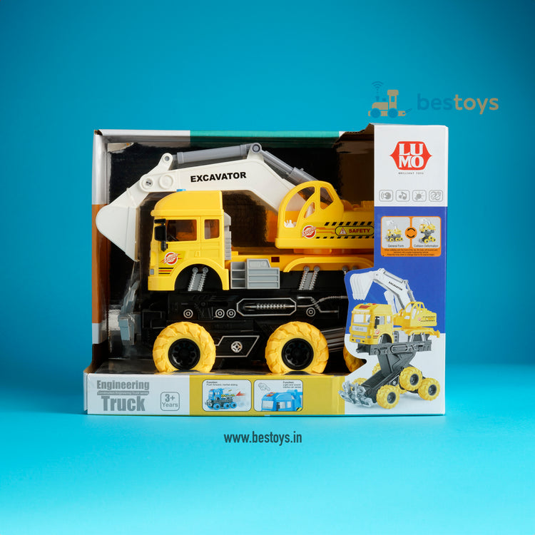 Engineering Truck-Excavator | Smart toy | Music & Sound | Inertia Car series