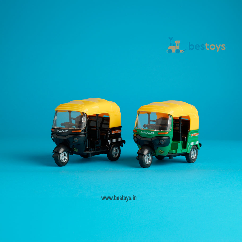 Autorickshaw | Model Die Cast-Metal [1:32] | Pull Back Series