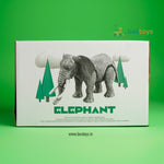 Simulation Toy | Elephant | Link Swing-head&tail | Eyes with light | Electric Walking with Fun Sound Effects| Box Size: 15cmX28cmX10cm