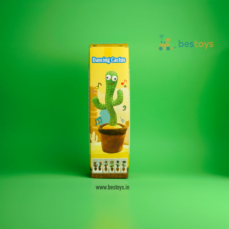 Dancing Cactus | Responds to your voices and dance with moves | Box Size: 32cmX9cmX9cm