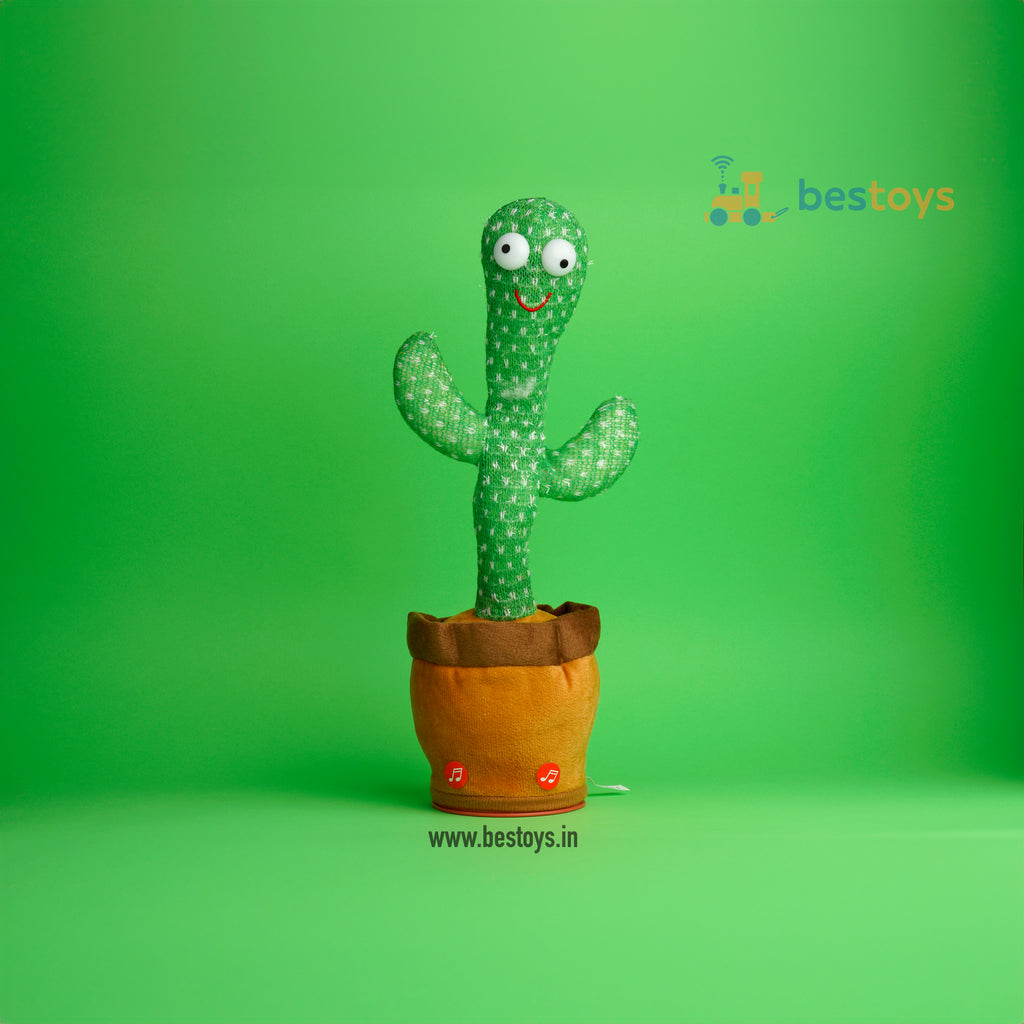 Dancing Cactus | Responds to your voices and dance with moves | Box Size: 32cmX9cmX9cm