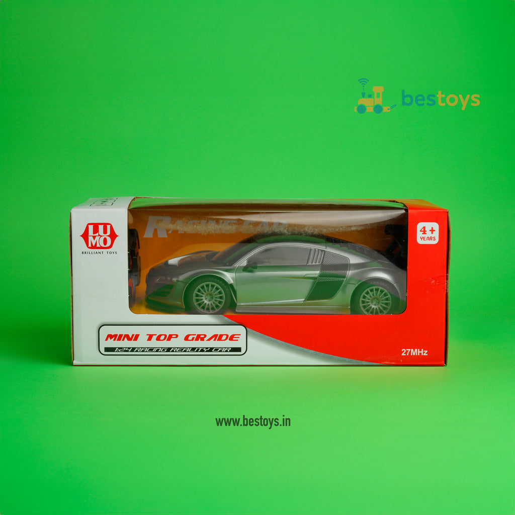 RC Car Series | Audi R8 Racing Car-Mini [1:24]-Metallic Grey