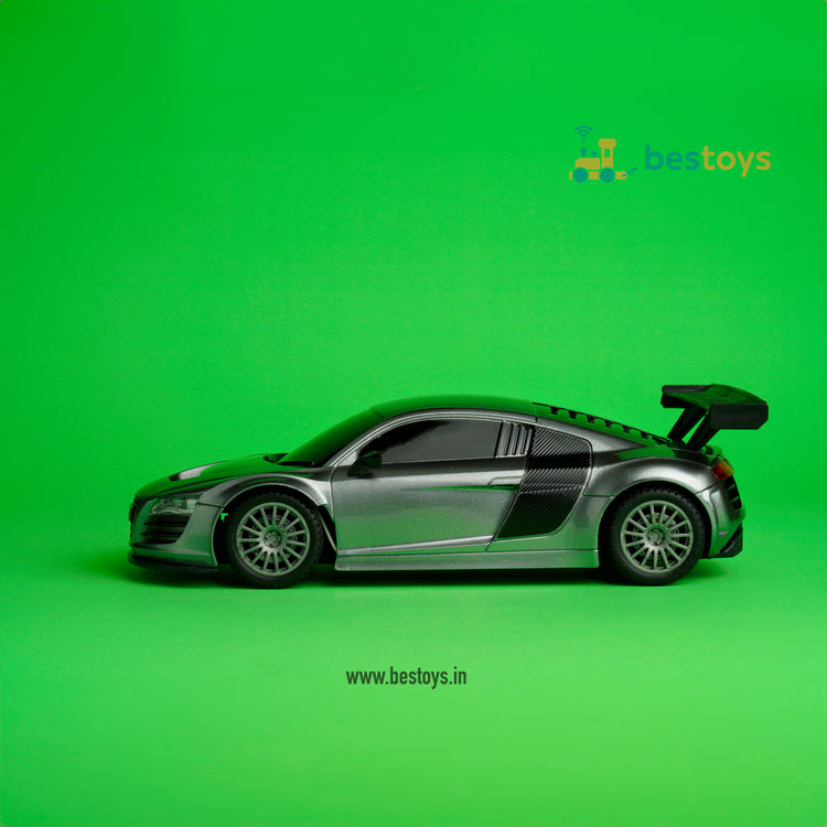 RC Car Series | Audi R8 Racing Car-Mini [1:24]-Metallic Grey