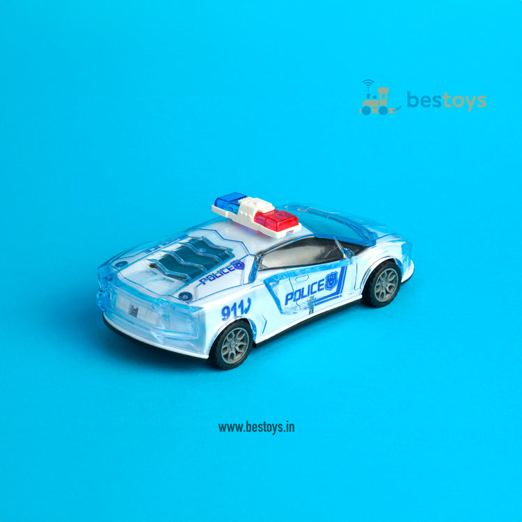 City police car- SOUND |BUMP& GO| FLASHING TOP LIGHT