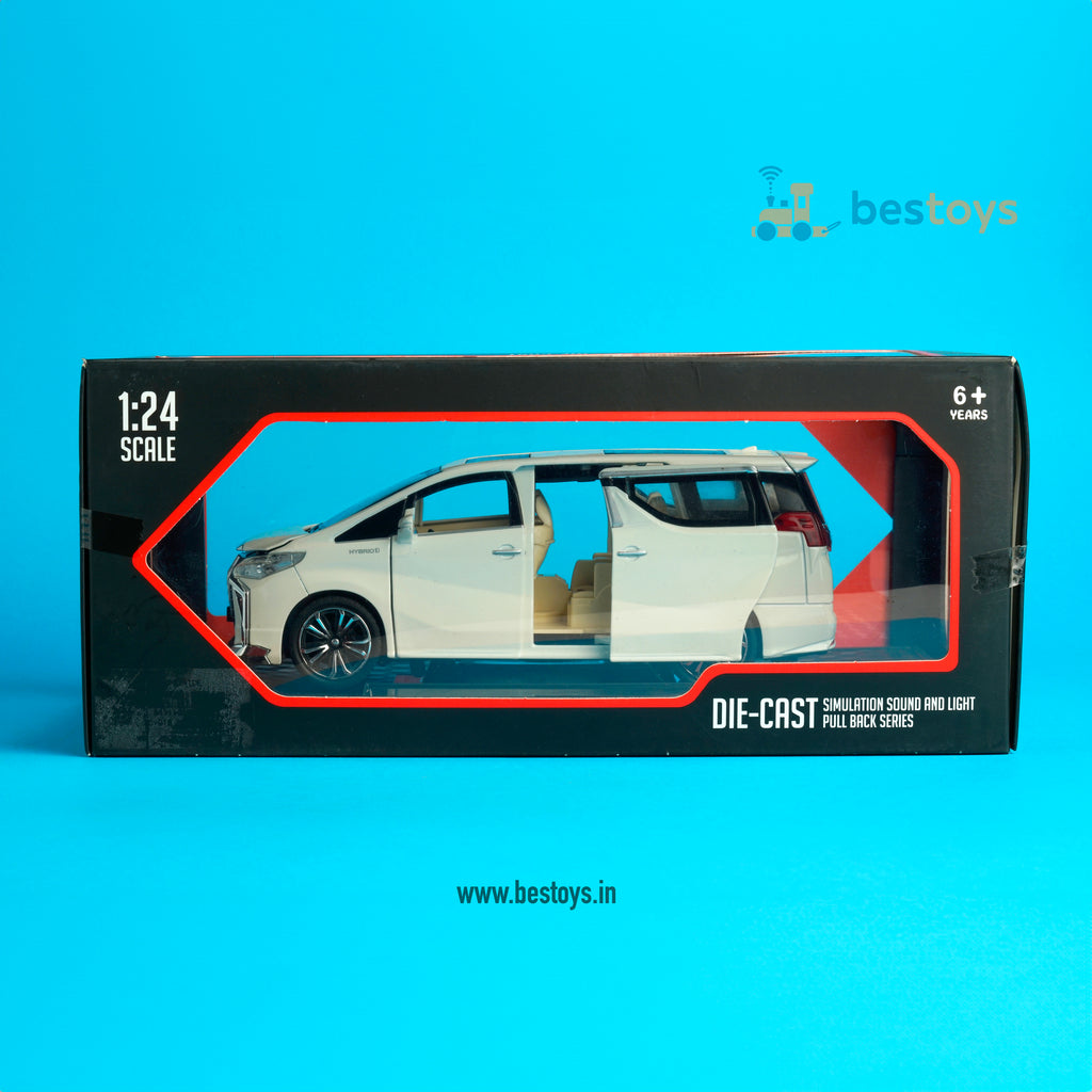 Toyota Vellfire | Model Die Cast-Metal [1:24] | Side Door | Pull Back Series