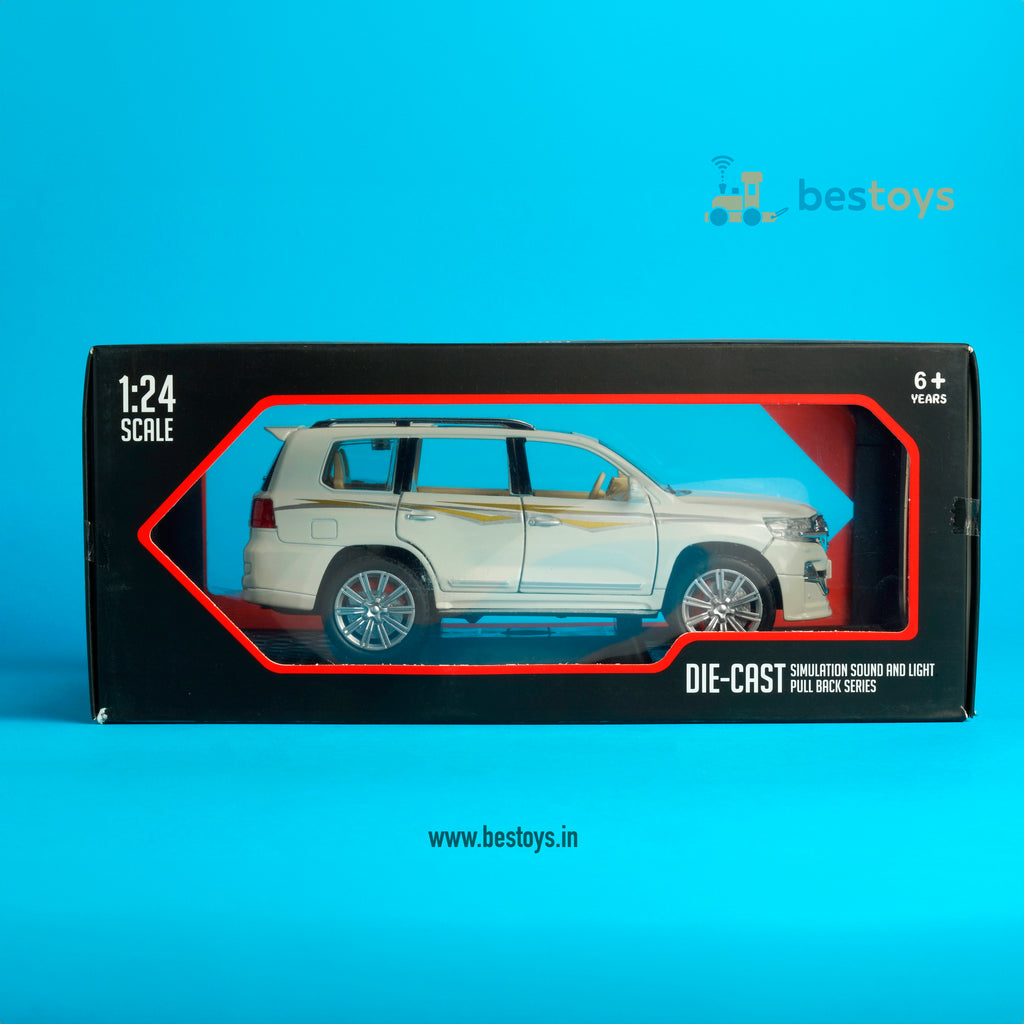 Toyota Prado | Model Die Cast-Metal [1:24] | Side Door | Pull Back Series