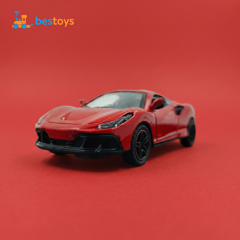 Ferrari F8 Tributo 2019 3D Frame Car Diecast Model – Luxury Sports Car Wall Art Display Shadow Box for Home, Garage, & Office Decor